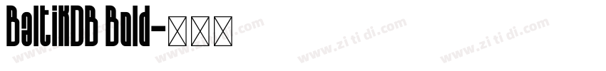 BaltikDB Bold字体转换